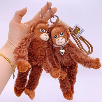 20 cm Nette Kleine Affe Anhänger Plüsch Puppe Tier Hängen Plüsch Puppe Tasche Anhänger Weiche Angefüllte