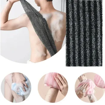 Nylon-Peeling-Badebürste - Duschwäscher für Rücken und Körper, weicher Duschschwamm, Badezimmerzubehör