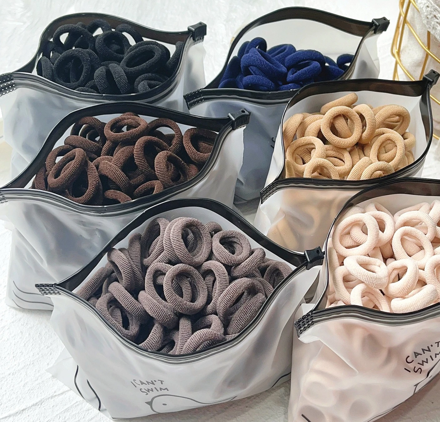 50 Stück/Set Damen Mädchen Einfache Haarbänder Schlichte