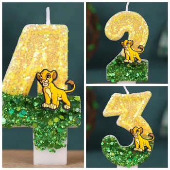 Cartoon klassische Zeichen digitale Kerze Nummer 0-9 Kinder Geburtstag Kuchen Dekoration liefert Anime Party