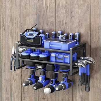 Elektrische Werkzeug Lagerung Rack Wand Montiert Hardware Werkzeug Rack Elektrische Bohrer Werkzeug Schrank