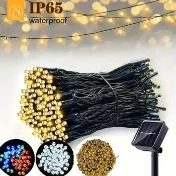 Outdoor Solar Lichterkette LED Weihnachtsdekoration, Lichterkette Solar Lichterkette Garten