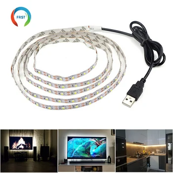 DC 5V USB LED Streifen 2835 5050 Weiß Warmweiß RGB Tira LED Streifen Licht TV Hintergrund Beleuchtung Band