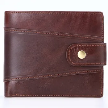 Herren-Geldbörse, Rfid, Vintage-Stil, echtes Leder, Geldbörsen für Herren, Kreditkarteninhaber, Geldbörse
