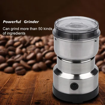 Küche Multifunktionale 4-Blatt-Getreidemühle Kaffee Hacken Hause Elektrische Kaffeemühle Nuss Bohnen Geschmack