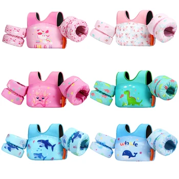 Kinder Schwimmweste Kinder Schwimmen Arm Float Pfeife Kind Rettungsweste Badeanzug Schaum Sicherheit