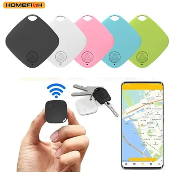 HOMEFISH Mini Bluetooth 5.0 Tracker Anti-Verlust-Gerät Runder Ortungsfinder für Haustiere, Kinder, Taschen
