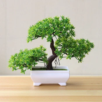 Künstlicher Baum, Bonsai-Simulationspflanzen, Topfpflanzen für Gartentisch, Zuhause, Zimmer, Schlafzimmer
