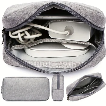 Kleine Reise-Organizertasche für Kabel, SD-Karten und Powerbank