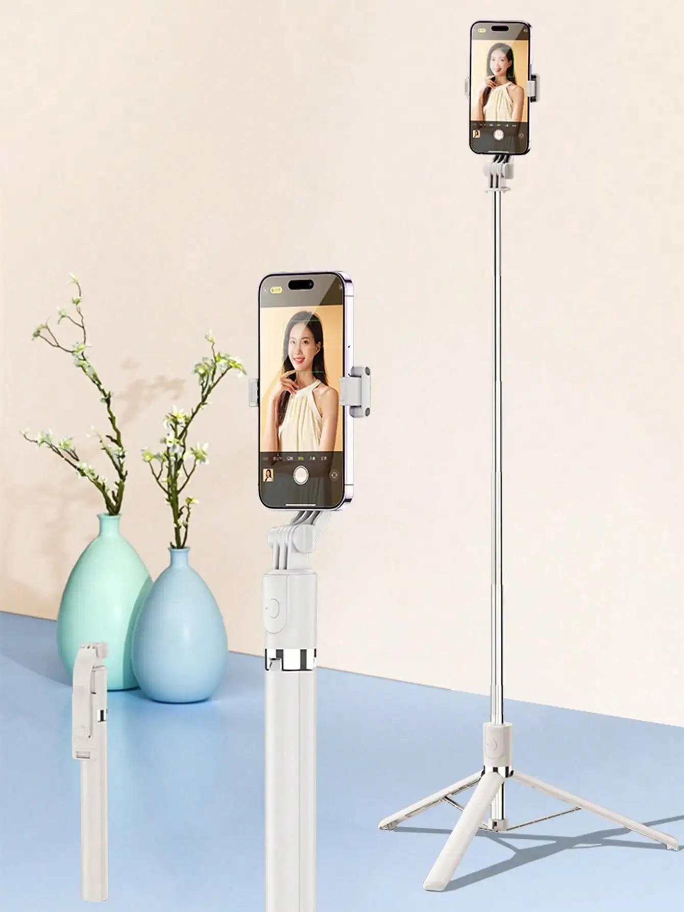 1700mm Selfie Stick Drahtlose Selfie Stick Telefon Stativ – Bild 2