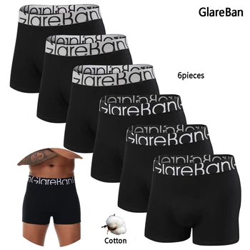 Pack Baumwolle Boxer Briefs Männer shorts Höschen Unterwäsche Für Mann Marke Und Unterhosen Homme (6 Stück)