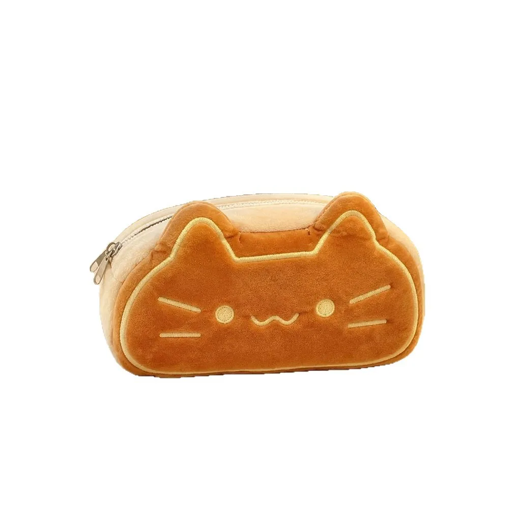 Kawaii Katzen-Plüsch-Federmäppchen, tragbare Stifttasche – Bild 6