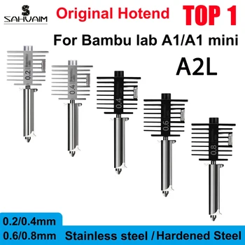 Hotend-Kit für Bambu Lab A1/A1 Mini A2L Schnelle Hot-End-Baugruppe 0,2/0,4/0,6/0,8mm Düse aus gehärtetem Stahl