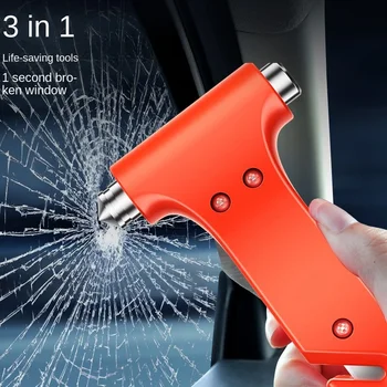 2-in-1-Auto-Sicherheitshammer, Notfall-Glasbrecher, Schneiden Sie den Sicherheitsgurt, hohe Härte