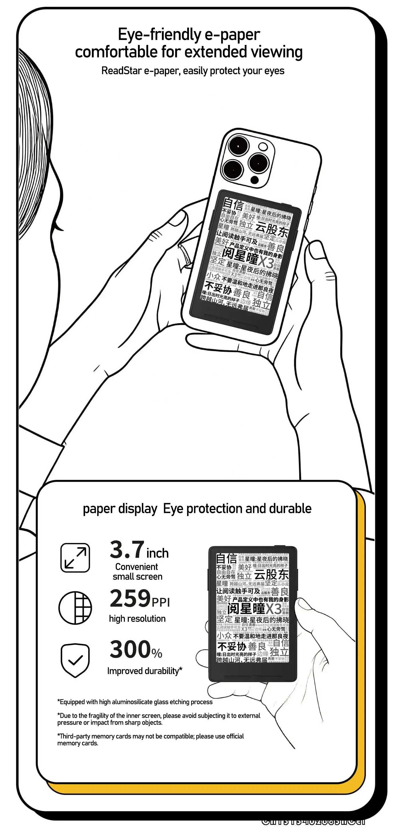 XTEINK X3 E-Book-Reader mit E-Ink-Display, magnetisch – Bild 4