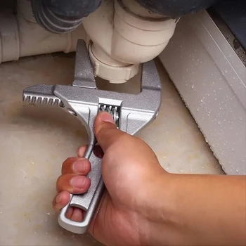 Mini verstellbarer Badezimmer-verstellbarer Schraubenschlüssel, starke Klemmung, großer multifunktionaler