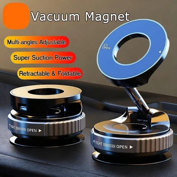 Magnetische Vakuum-Handyhalterung 360° ° Verstellbarer Halter, starker Saugnapf, Navigationsdesign