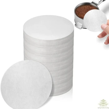 Kaffeepapierfilter, 58 mm ungebleichter Espresso-Filter, Puck-Screen-Sieb, Siebpapier (500 Stück)