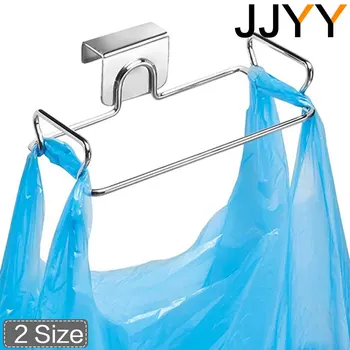 JJYY Küche Müll Rack Schrank Tür Müllsäcke Halter Edelstahl Schrank Müll Lagerung Halter