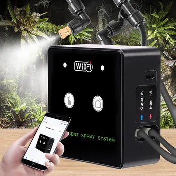 Rainforest Sprayer WiFi-Steuerung Automatischer Nebel Regenwald Timing Spray System Kit Bewässerung Timer