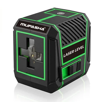 MG2 Laser-Nivelliergerät Grüner Strahl 2 Linien Selbstnivellierend 120° ° Kreuzlinien-Winkelmesser DIY
