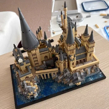 2700 + stücke Zauberei Schloss Micro Größe Blöcke Sets Gothic Gebäude DIY Ziegel Modell für Kinder Erwachsene