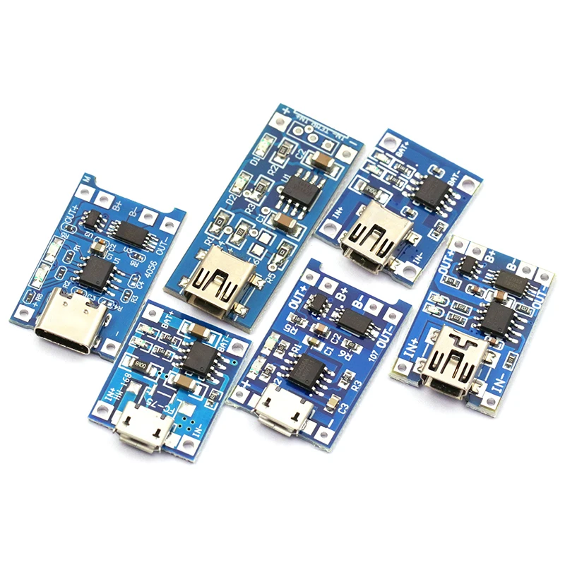 5pcs tp4056 5v 1a Micro USB Typ-C Lithium-Batterie-Lade – Bild 5