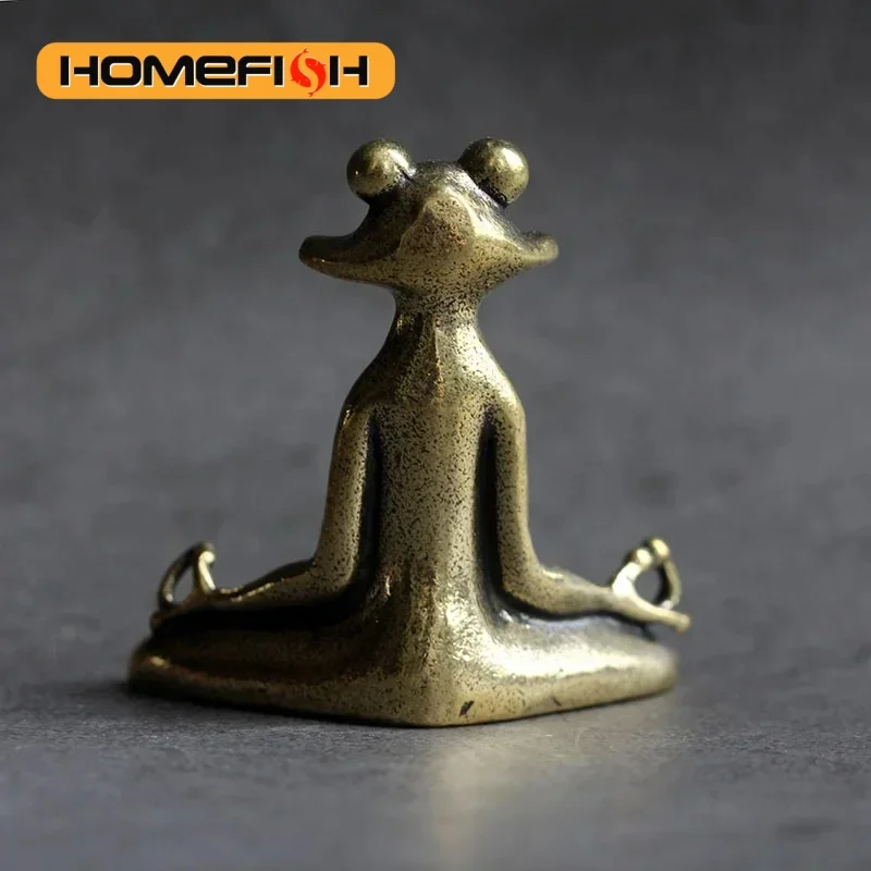 Retro Kupferwaren Räucherstäbchenhalter Zen Frosch Ornamente – Bild 2