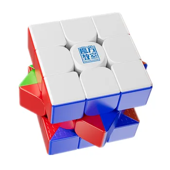 MoYu Meilong 3M V2 Magnetische/Magische Kleidung Zauberwürfel Schwarz/Stickerless3x3 Geschwindigkeit Cube