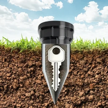 Gartenschlüsselversteck, realistische unterirdische Gießkanne, schlüsselfest, keine Batterie erforderlich