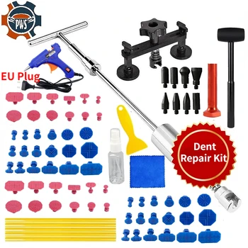 Auto Paintless Dent Repair Tools EU-Stecker Klebepistole Auto Dent Repair Kit Dent Removal Kit Dent Remover