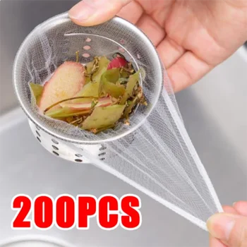 Einweg Küche Waschbecken Filter Kanalisation Abfluss Anti-blocking Müll Tasche Pool Leck Mesh Tasche Mesh sieb