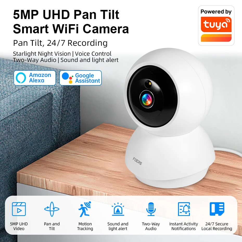 Fuers 5MP WLAN-Kamera Kompatibel mit Tuya Smart Home – Bild 2