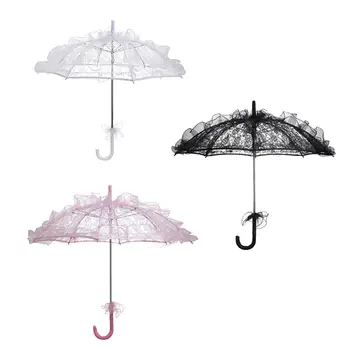 Handgefertigter Spitzen-Regenschirm, Sonnenschirm, Dekoration, Tanzen, Hochzeit, Brautparty