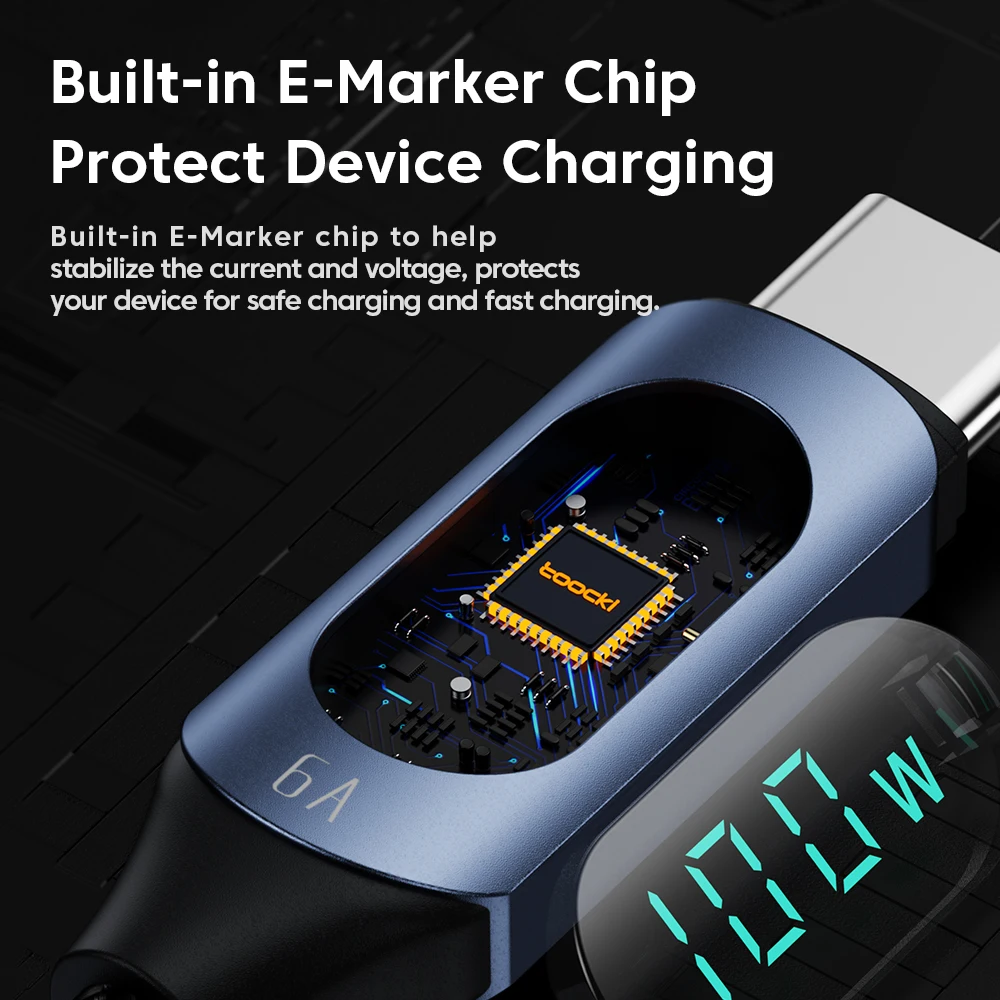 USB-C auf USB-C Kabel 100 W mit Wattanzeige – Bild 5
