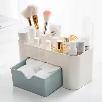 Make-up Organizer Aufbewahrung sbox mit Schublade Wattes täbchen Stick Aufbewahrung koffer Lippenstift