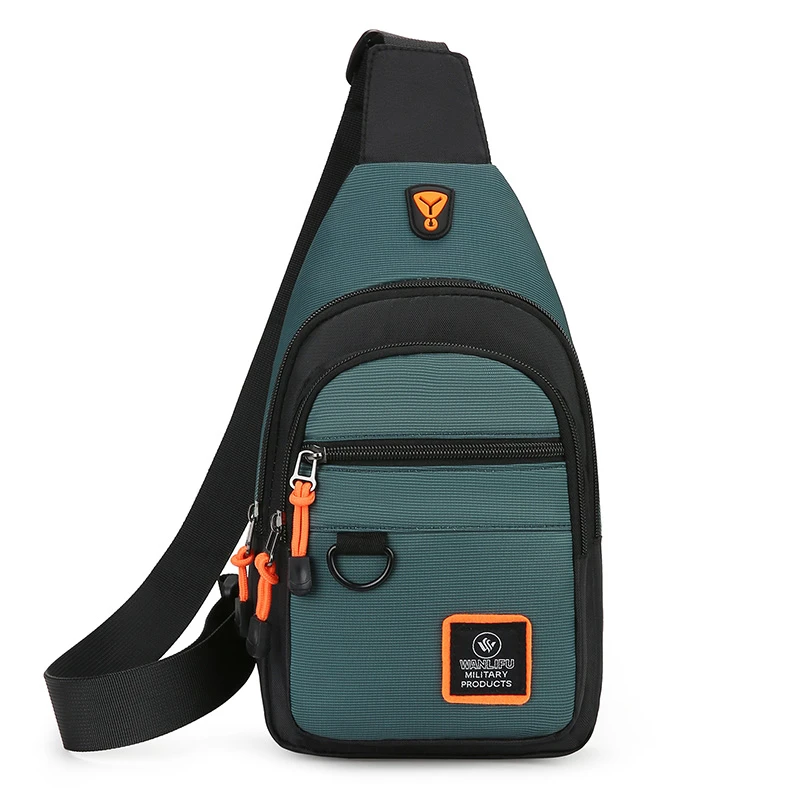 Mode männer Brust Tasche Handtasche Leichte Oxford Stoff – Bild 2