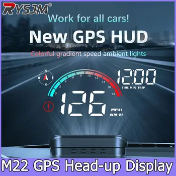 M22 Auto HUD Head-Up-Display Universeller digitaler GPS-Tachometer HD-LCD-Projektion