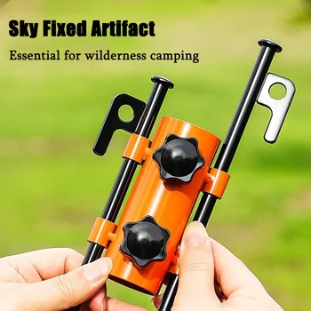 Camping Zelts tange halter verstärkter wind dichter Markisen stangen halter, tragbarer Zelt-Festrohr stangen