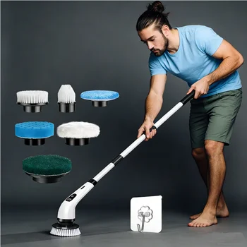 Kabelloser Haushalts-Spin-Schrubber Küchen-Gadgets Haarbürsten Badezimmerbesen