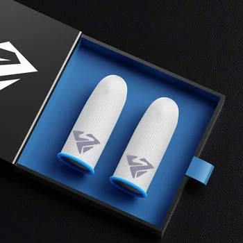 P82F 2Pcs Atmungsaktive Gaming Finger Ärmeln Spiel Handschuhe Anti-Schweiß Daumen Fingerlinge Fingertip
