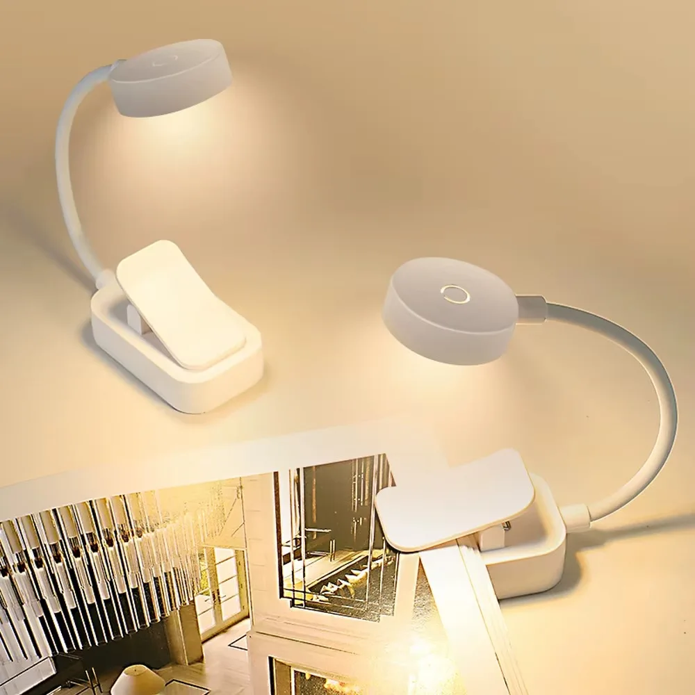 Mini LED Lesebuchlampe Tischleuchte 3 Modi Einstellbar – Bild 3