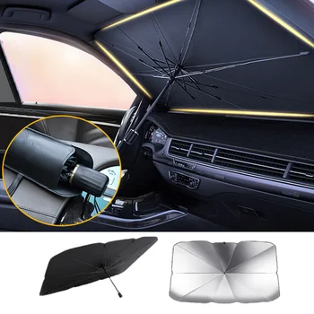 Auto Sonnenschirm Regenschirm für Auto Shading Auto Sonnenschutz Sonnenschirm Sommer Sonne Innen Windschutz