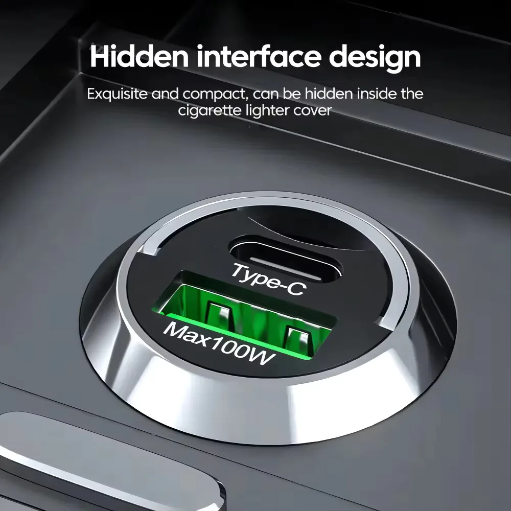 Mini Auto-Ladegerät 100 W mit USB-C PD und QC 3.0 – Bild 2