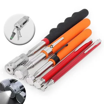Magnetischer Picker Mini tragbarer teleskopischer magnetischer Magnetstift mit Licht zum Aufnehmen