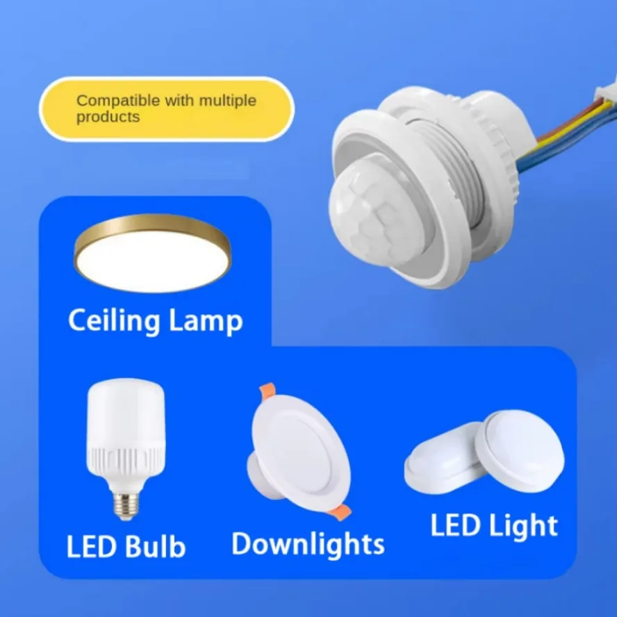 AC85-265V Doppelte Einstellbare Verzögerung PIR Sensor – Bild 6