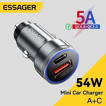 USB-C Auto-Ladegerät 54 W, 5 A, PD 3.0, QC 3.0 und SCP