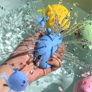 Baby Bad Spielzeug Schwamm Wasser Absorbieren Wal Quetschen Stress Relief Spielzeug Sommer Schwimmen Spielen