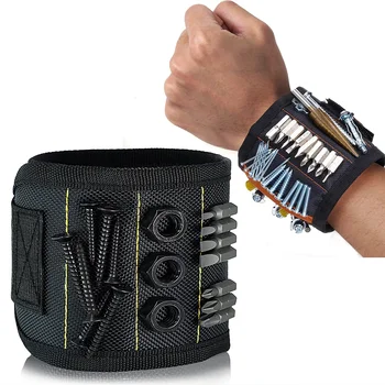 Magnetisches Werkzeugarmband. Arbeitsendes magnetisches Armband, magnetisches Armband mit starker magnetischer