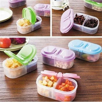 Tragbare Kunststoff Schutz Fall Container Reise Outdoor Mittagessen Obst Lebensmittel Lunch Box Lagerung